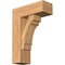 Ekena Millwork Merced Block Smooth Bracket w/ Offset Brace, Western Red Cedar, 7 1/2"W x 20"D x 28"H BKT0806X20X28MRC05SWR - alternate 1